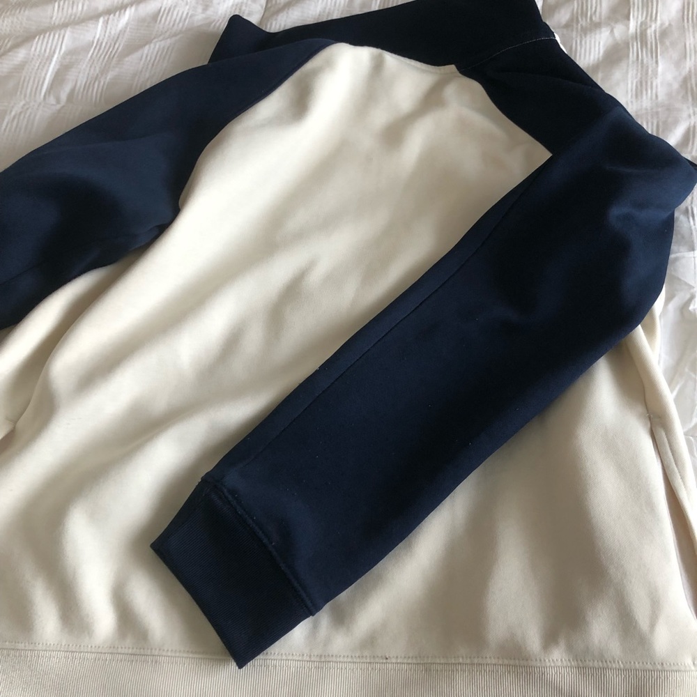 💙Beautiful Casual Joe Fresh Jacket with Pockets in Cream & 2 Shades of Blue💙 - Picture 8 of 13